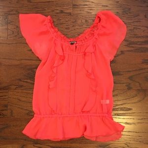 Coral Express sheer top